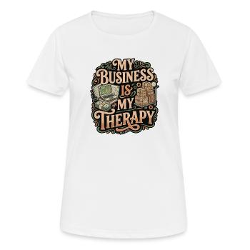 Workerholic Business - Women's Breathable T-Shirt - white - Front - AI Model Female 172 dark (172cm)