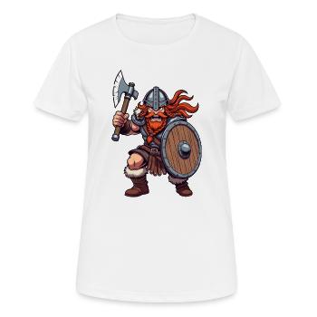 Germane Krieger - Frauen T-Shirt atmungsaktiv - Weiß - Vorne - AI Model Female 172 dark (172cm)