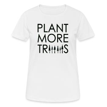 Klimawandel Klimaschutz Baum Natur Cooler Spruch - Frauen T-Shirt atmungsaktiv - Weiß - Vorne - AI Model Female 172 dark (172cm)