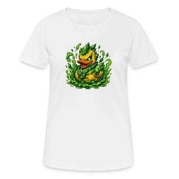 Emerald Crystal Duck - Women's Breathable T-Shirt - white - Front - AI Model Female 172 dark (172cm)