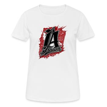 LA Dream Bandana Logo - Women's Breathable T-Shirt - white - Front - AI Model Female 172 dark (172cm)