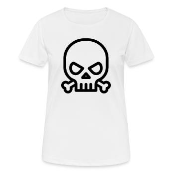 Pirate Skull - Women's Breathable T-Shirt - white - Front - AI Model Female 172 dark (172cm)