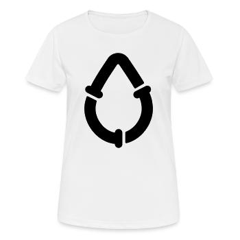 Klempner Wassertropfen Rohre - Frauen T-Shirt atmungsaktiv - Weiß - Vorne - AI Model Female 172 dark (172cm)