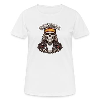 Spanische Rocker Sterben Nie - Frauen T-Shirt atmungsaktiv - Weiß - Vorne - AI Model Female 172 dark (172cm)