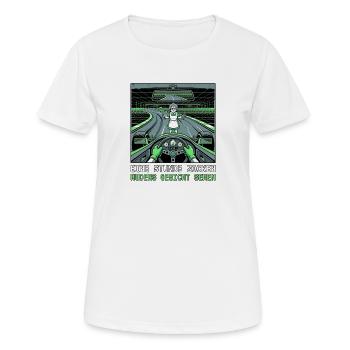 Retro Gaming Endgegner Muder - Frauen T-Shirt atmungsaktiv - Weiß - Vorne - AI Model Female 172 dark (172cm)