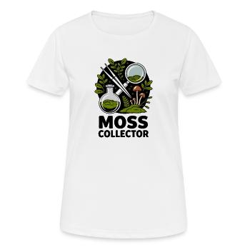 Forêt de terrarium de mousse collecteur de mousse - T-shirt respirant Femme - blanc - Devant - AI Model Female 172 dark (172cm)