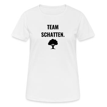 Team Schatten. - Frauen T-Shirt atmungsaktiv - Weiß - Vorne - AI Model Female 172 dark (172cm)