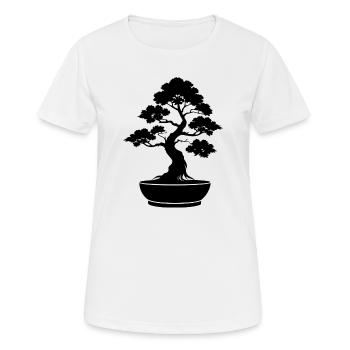 Bonsai tree - Women's Breathable T-Shirt - white - Front - AI Model Female 172 dark (172cm)