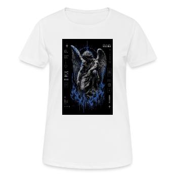 Indigo Flame Angel - Women's Breathable T-Shirt - white - Front - AI Model Female 172 dark (172cm)