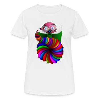 Rat de bibliothèque - T-shirt respirant Femme - blanc - Devant - AI Model Female 172 dark (172cm)