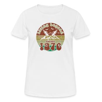50th Birthday Living Legend since VIN 08/1976 - Women's Breathable T-Shirt - white - Front - AI Model Female 172 dark (172cm)