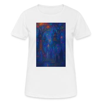 Cité-forêt - T-shirt respirant Femme - blanc - Devant - AI Model Female 172 dark (172cm)