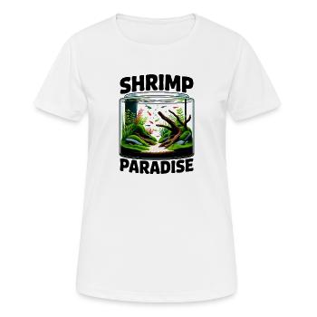 Shrimp Paradise Aquascaping Traum - Frauen T-Shirt atmungsaktiv - Weiß - Vorne - AI Model Female 172 dark (172cm)