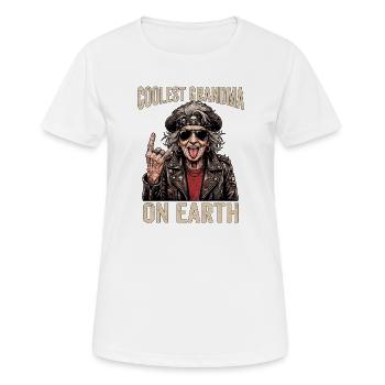 Mamie la plus cool - T-shirt respirant Femme - blanc - Devant - AI Model Female 172 dark (172cm)