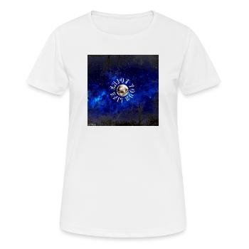 Orbite au clair de lune : Profitez de votre vie - T-shirt respirant Femme - blanc - Devant - AI Model Female 172 dark (172cm)