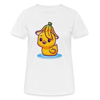 Éclaboussure de caneton au soleil - T-shirt respirant Femme - blanc - Devant - AI Model Female 172 dark (172cm)
