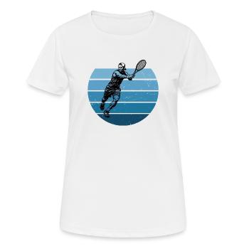 Gift idea for a tennis with tennis - Women's Breathable T-Shirt - white - Front - AI Model Female 172 dark (172cm)