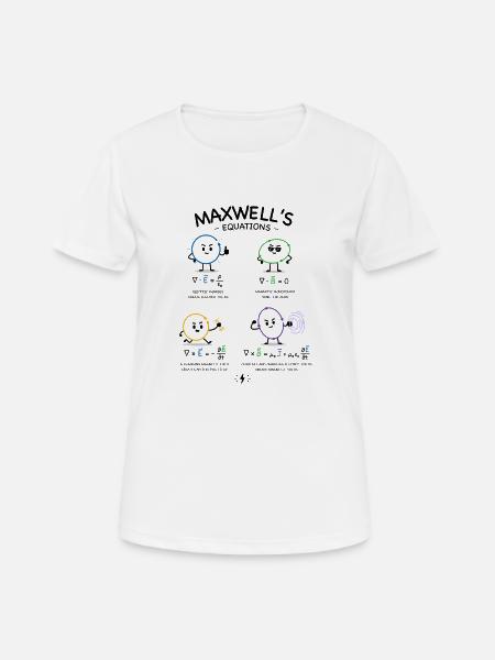 Maxwells Gleichungen - Frauen T-Shirt atmungsaktiv - Weiß
