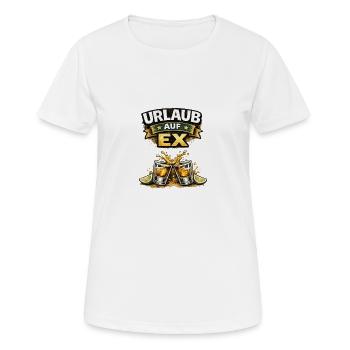 Vacances sur Ex – Beer Joy Splash - T-shirt respirant Femme - blanc - Devant - AI Model Female 172 dark (172cm)