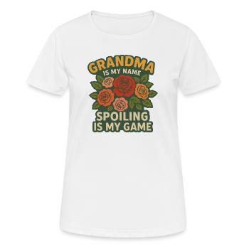 Grandma Spoiling Is My Game - Women's Breathable T-Shirt - white - Front - AI Model Female 172 dark (172cm)