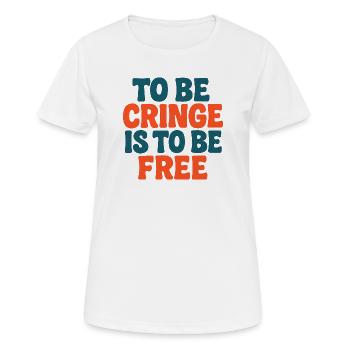  Is Freedom Bold Typography - Women's Breathable T-Shirt - white - Front - AI Model Female 172 dark (172cm)