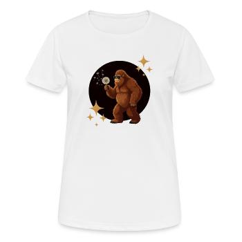 Sasquatch fait exploser des vœux - T-shirt respirant Femme - blanc - Devant - AI Model Female 172 dark (172cm)