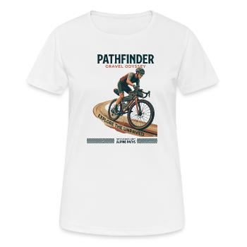 Pathfinder Gravel Odyssey - T-shirt respirant Femme - blanc - Devant - AI Model Female 172 dark (172cm)