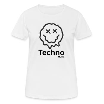 Techno - Women's Breathable T-Shirt - white - Front - AI Model Female 172 dark (172cm)