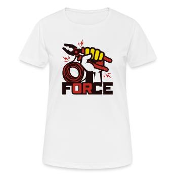 Pince à câbles pour électricien - T-shirt respirant Femme - blanc - Devant - AI Model Female 172 dark (172cm)
