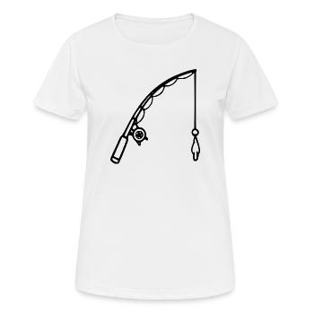 Angel White Pêche Pêche Cadeau Angler Angel - T-shirt respirant Femme - blanc - Devant - AI Model Female 172 dark (172cm)