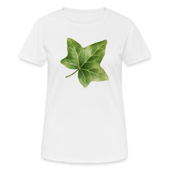Illustration aquarelle de feuilles de lierre - T-shirt respirant Femme - blanc - Devant - AI Model Female 172 dark (172cm)