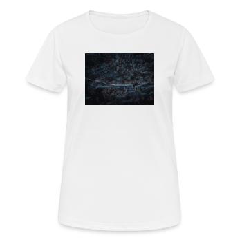 Forêt sombre la nuit - T-shirt respirant Femme - blanc - Devant - AI Model Female 172 dark (172cm)