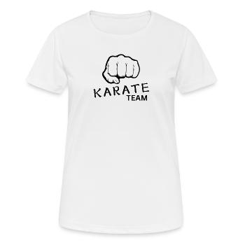Équipe de karaté - T-shirt respirant Femme - blanc - Devant - AI Model Female 172 dark (172cm)