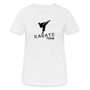 Équipe de karaté - T-shirt respirant Femme - blanc - Devant - AI Model Female 172 dark (172cm)