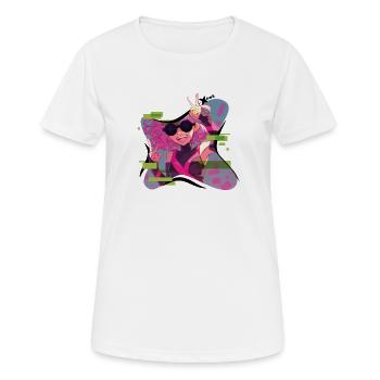 Cerise Xénoscard Energy - T-shirt respirant Femme - blanc - Devant - AI Model Female 172 dark (172cm)