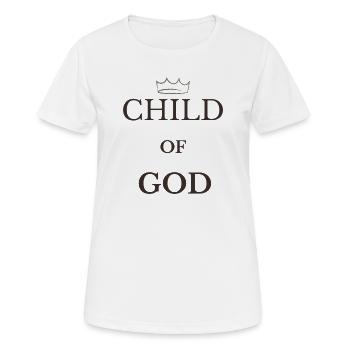 Enfant de Dieu, Couronne Jean 3:1 - T-shirt respirant Femme - blanc - Devant - AI Model Female 172 dark (172cm)