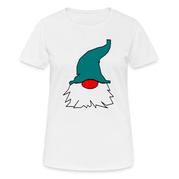 blauer_wichtel_21 - T-shirt respirant Femme - blanc - Devant - AI Model Female 172 dark (172cm)