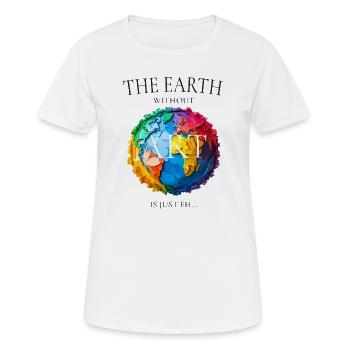 The Earth Without Art Design - Women's Breathable T-Shirt - white - Front - AI Model Female 172 dark (172cm)
