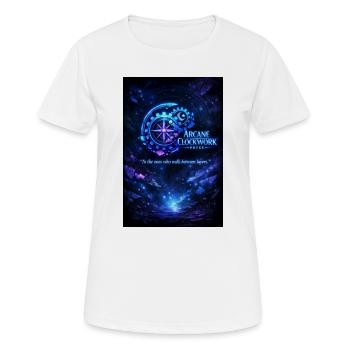 arcane_clockwork_poster_Neon_citate - Women's Breathable T-Shirt - white - Front - AI Model Female 172 dark (172cm)