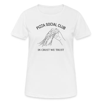 T-shirt Pizza Social Club Style Idée d’Idée Cadeau - T-shirt respirant Femme - blanc - Devant - AI Model Female 172 dark (172cm)
