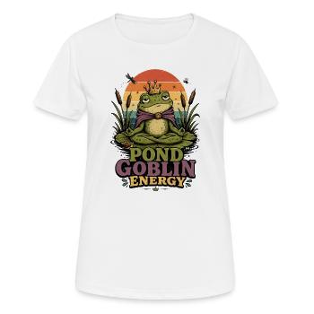 Yoga Frog Meditation Yoga Frog Pilates Frog - Women's Breathable T-Shirt - white - Front - AI Model Female 172 dark (172cm)