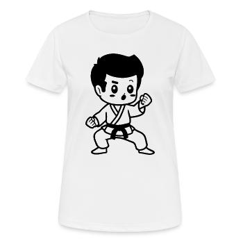 Children's Karate - Women's Breathable T-Shirt - white - Front - AI Model Female 172 dark (172cm)