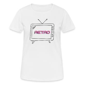 Bug rétro au néon - T-shirt respirant Femme - blanc - Devant - AI Model Female 172 dark (172cm)