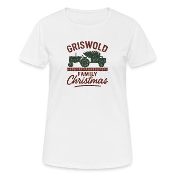 Griswold Family Christmas Tractor - Frauen T-Shirt atmungsaktiv - Weiß - Vorne - AI Model Female 172 dark (172cm)