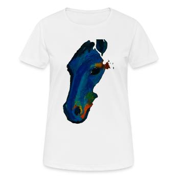 Oil Paints Horse - Women's Breathable T-Shirt - white - Front - AI Model Female 172 dark (172cm)