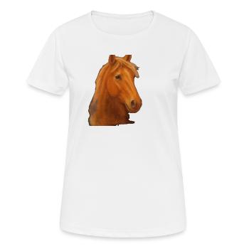 Pastel Horse - T-shirt respirant Femme - blanc - Devant - AI Model Female 172 dark (172cm)