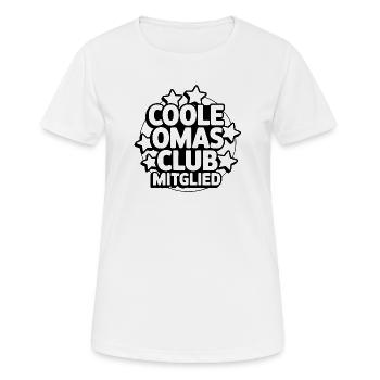 Coole Omas Club - Frauen T-Shirt atmungsaktiv - Weiß - Vorne - AI Model Female 172 dark (172cm)