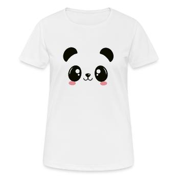 T-shirt Panda Mignon Style Kawaii - T-shirt respirant Femme - blanc - Devant - AI Model Female 172 dark (172cm)