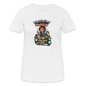Funny Teacher I Can Diagnose It - Women's Breathable T-Shirt - white - Front - AI Model Female 172 dark (172cm)