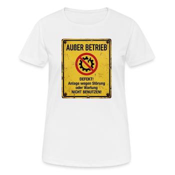 Kaputt - Frauen T-Shirt atmungsaktiv - Weiß - Vorne - AI Model Female 172 dark (172cm)